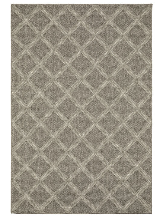 Caicos 3'3" x 5' Grey Rug