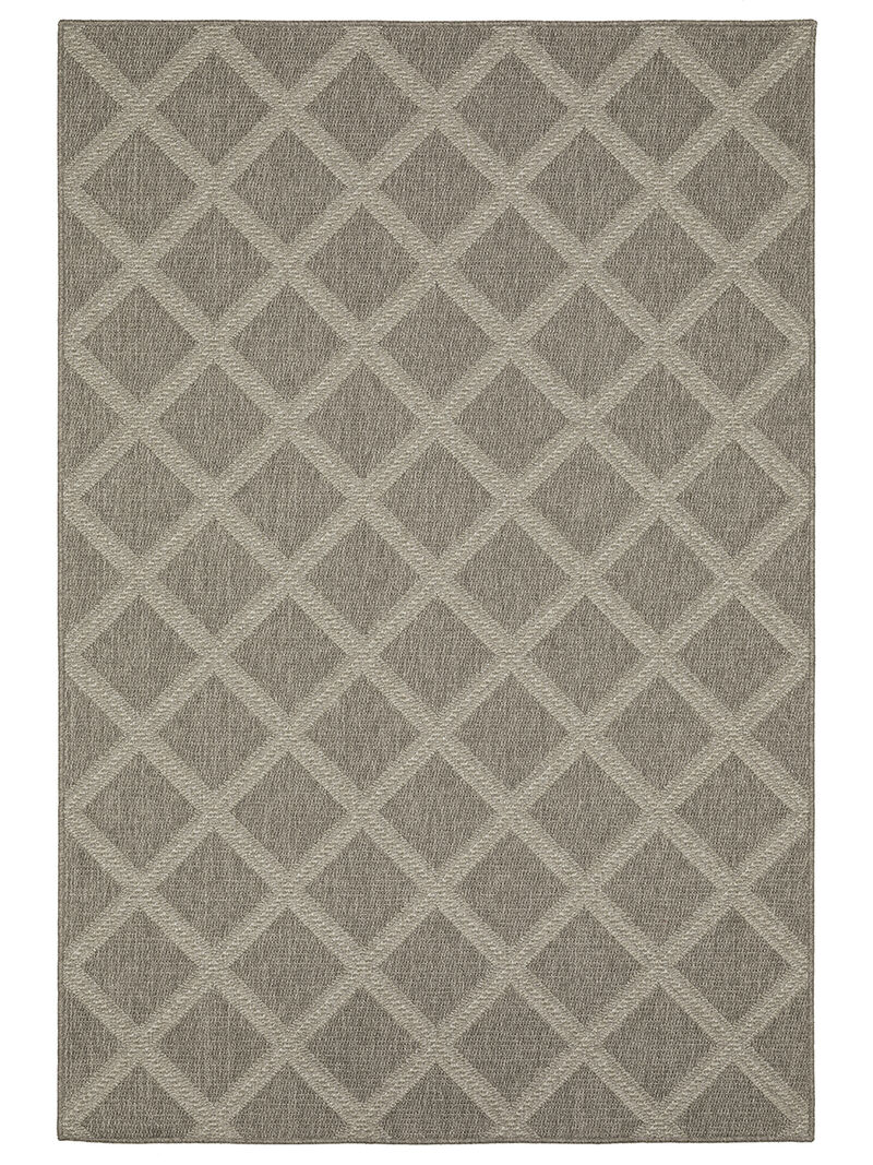 Caicos 3'3" x 5' Grey Rug