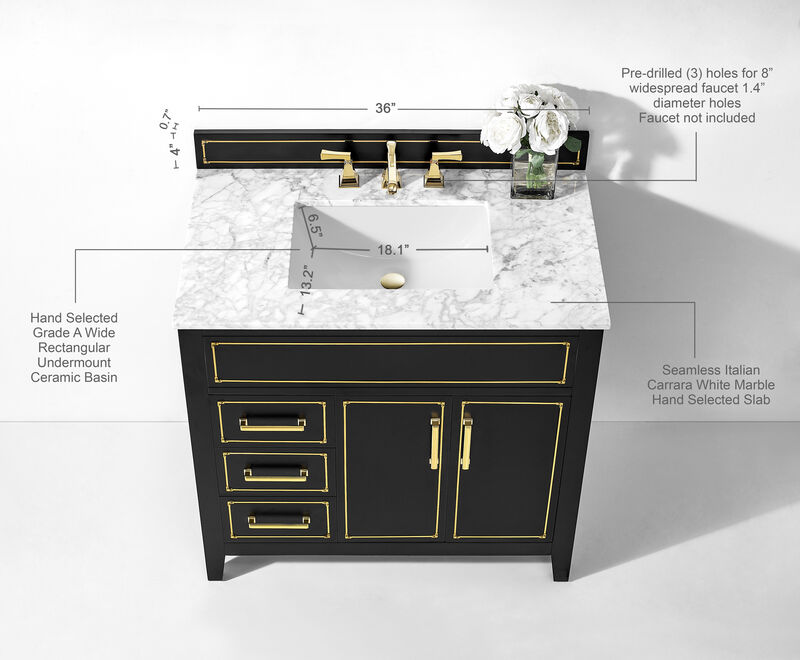 Aspen 36 in. Bath Vanity Set