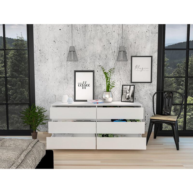 Seul 6 Drawer Double Dresser