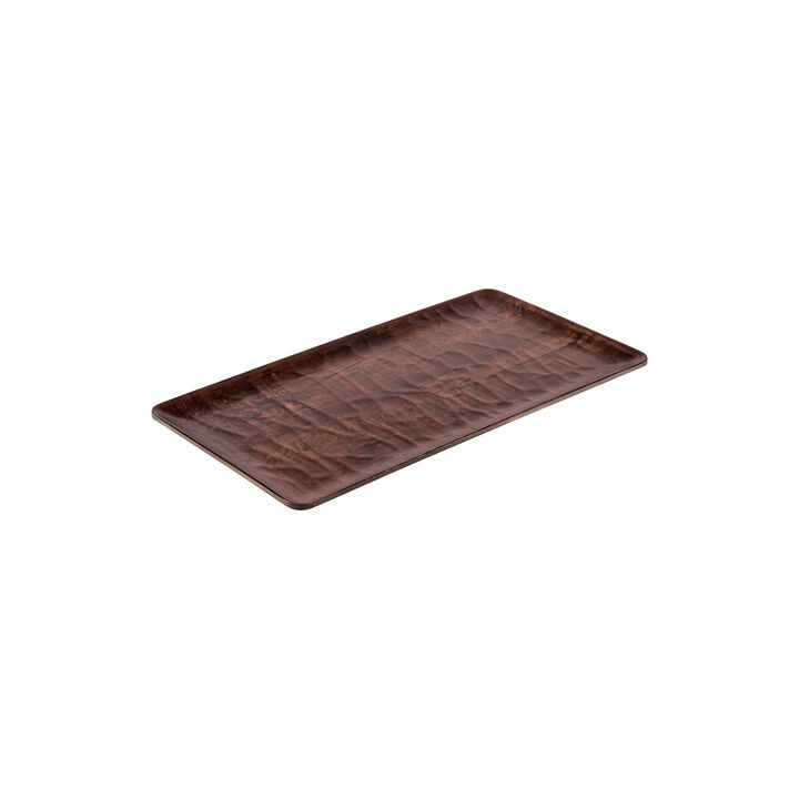 Turgla Composite 12.75" x 7" Rectangular Brown Composite Plate
