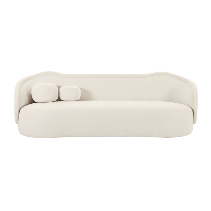 Circe Mauve Textured Velvet Sofa