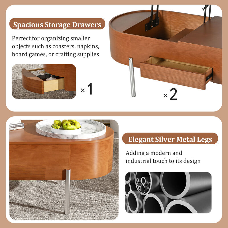 Merax Lift Top Coffee Table for Home Living Room