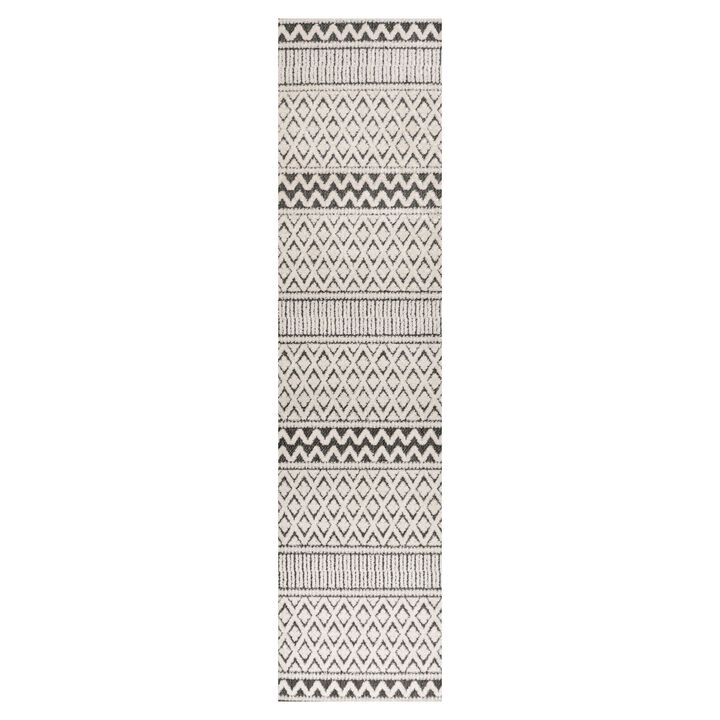 Ormond High-Low Modern Trellis Geometric Area Rug
