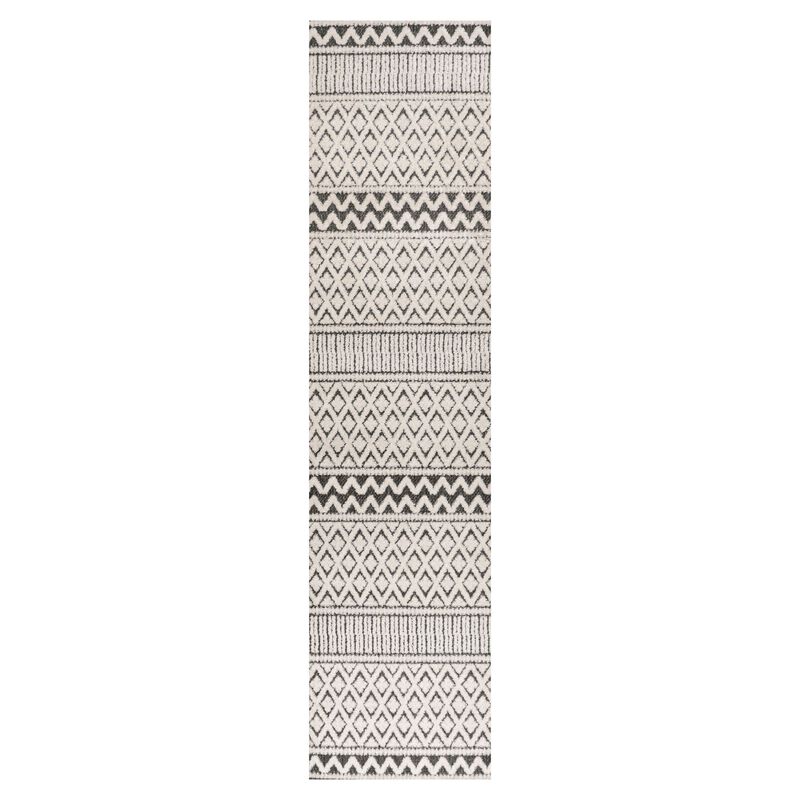 Ormond High-Low Modern Trellis Geometric Area Rug