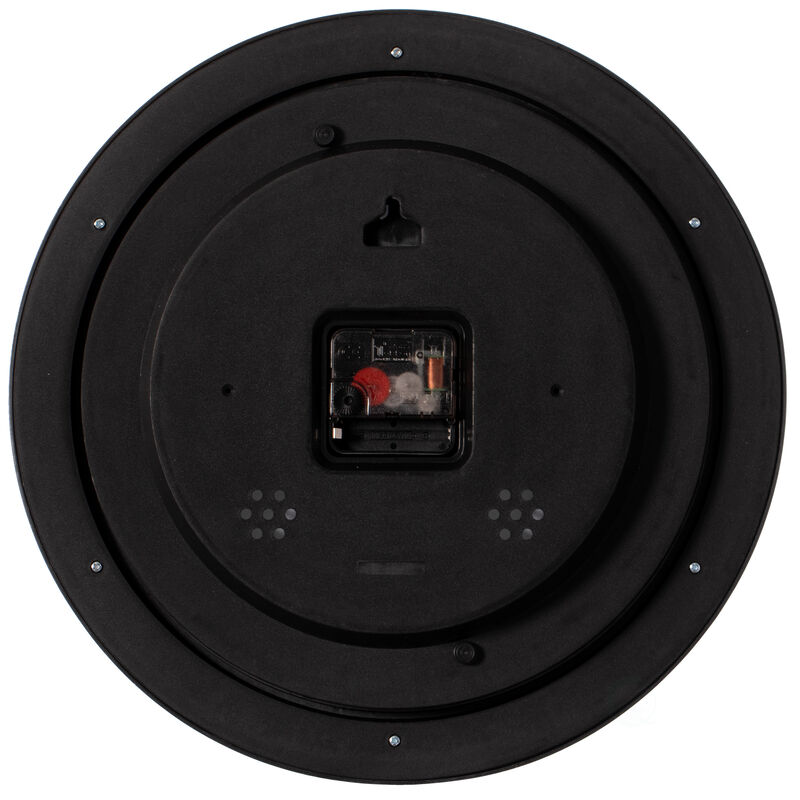 Set of 2 13.75 Inch Plastic White Round Silent, Non-Ticking Battery Operated Simple Modern Analog Wall Clock. Perfect for Office, Classroom, Living Room, Dining Room, Bed Room and Kitchen Wall Decor.