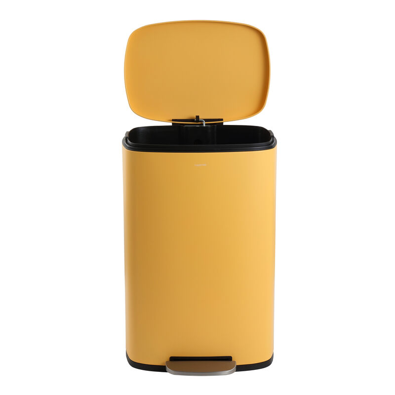 Connor Rectangular Trash Can with Soft-Close Lid and FREE Mini Trash Can