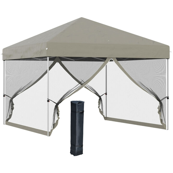 Portable Pop-Up Canopy Tent for Backyard and Beach Use