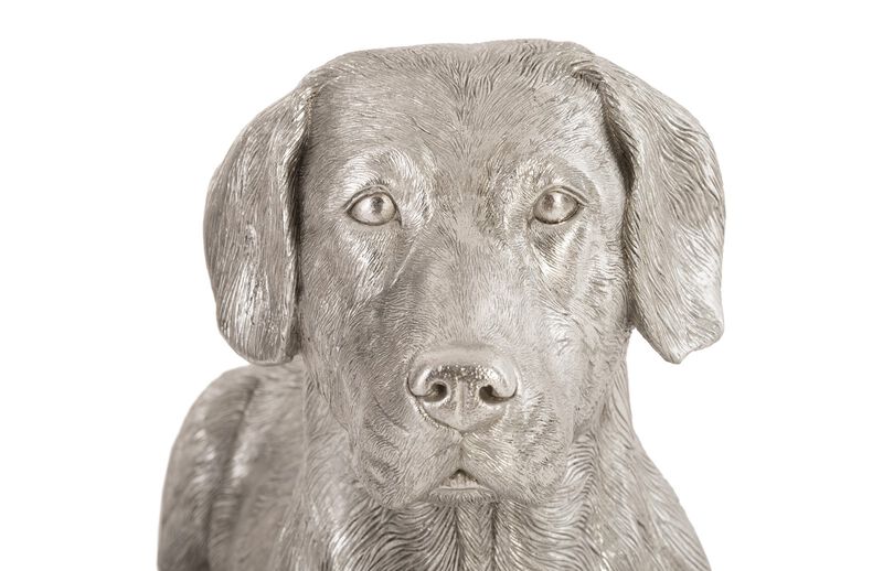 Laying Labrador Sculpture
