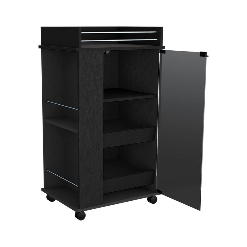 Bar Cart Beaver, Living Room, Black