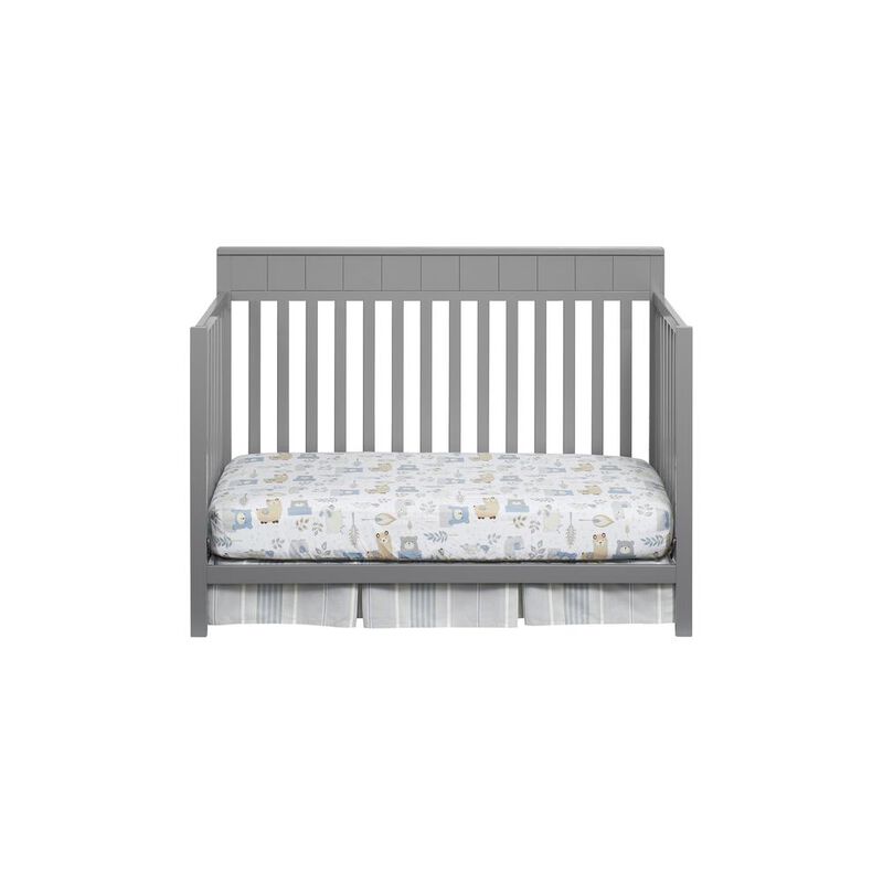 Oxford Baby Logan 4 In 1 Convertible Crib Dove Gray