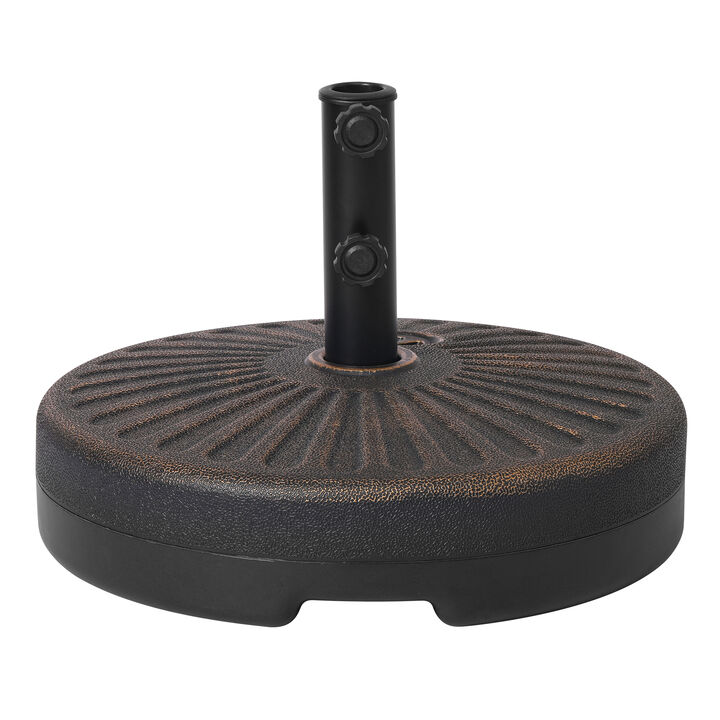 WestinTrends Westintrends 20" diameter round hard plastic free standing umbrella base