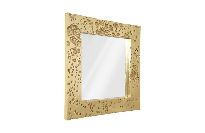 Splotch Gold Leaf Mirror