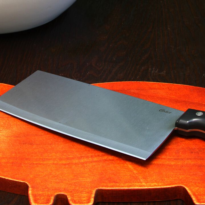 Oster Granger 7 in. Fine Edge Stainless Steel Blade Cleaver