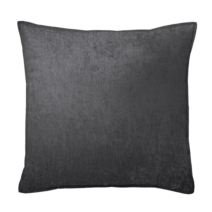 6ix Tailors Fine Linens Juno Velvet Gray Decorative Throw Pillows