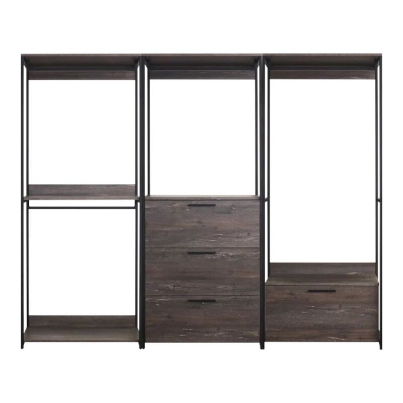 FC Design Klair Living Wood Walk-in Closet System