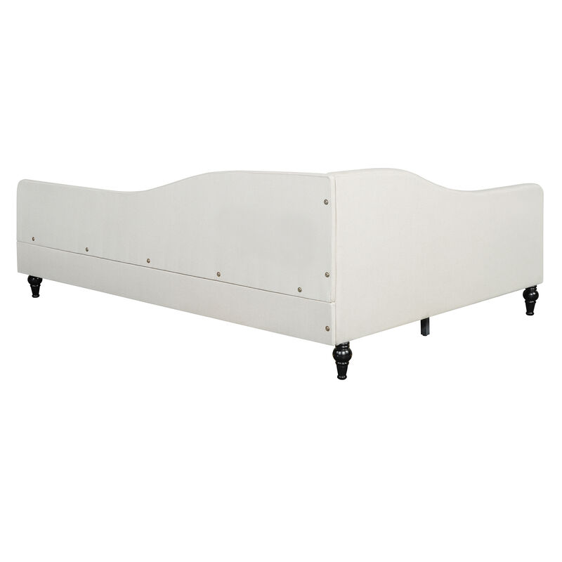Merax L-Shaped Linen Upholstered Daybed