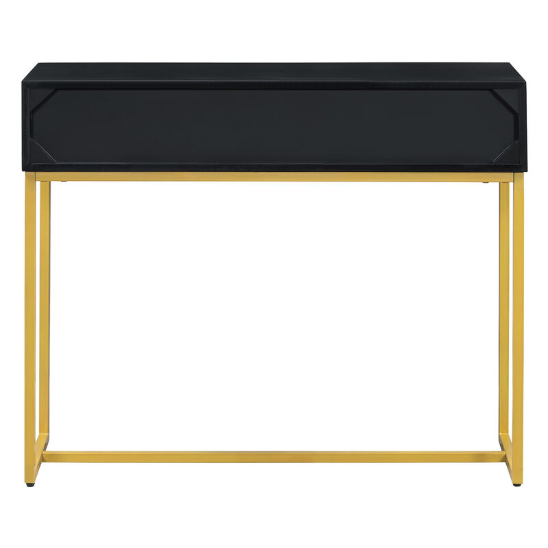 Merax Modern Sleek Console Table with 2 Drawers