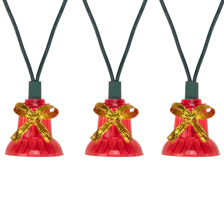 40-Count Musical Bell Multi-Function Christmas Lights - 13 ft Green Wire