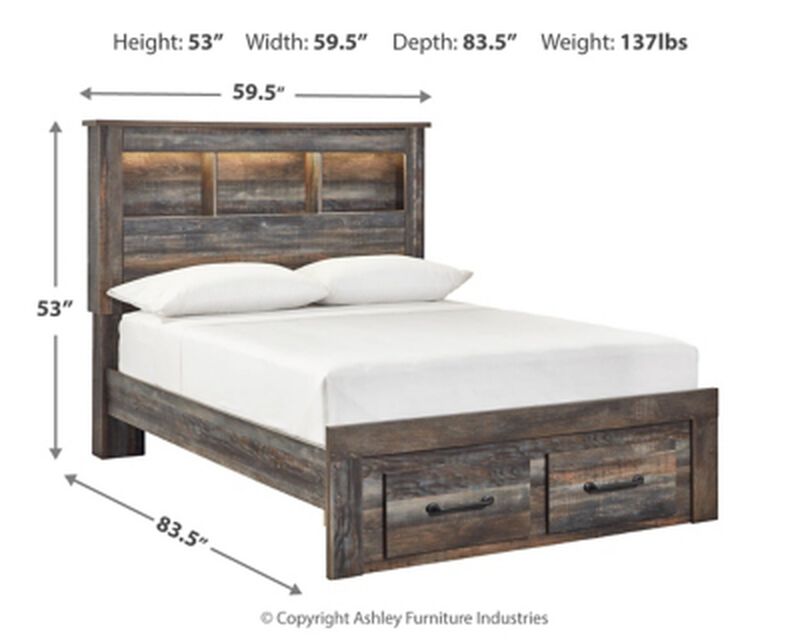 Drystan Full Bookcase Bed
