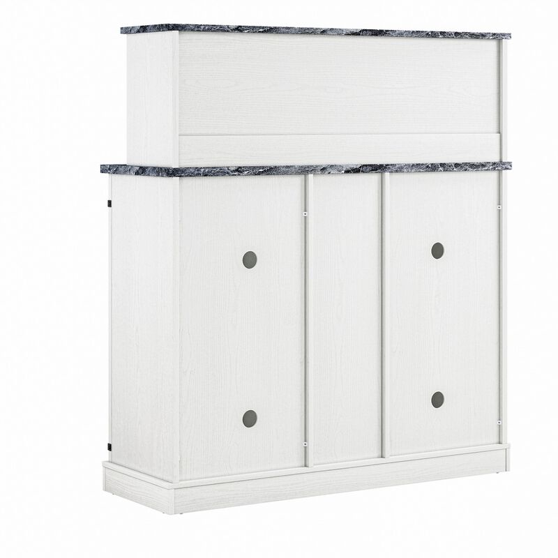 FESTIVO Farmhouse Buffet Bar Cabinet with Wine Storage