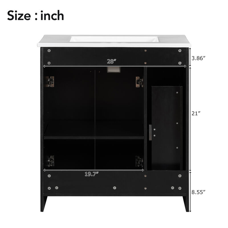 Merax Bathroom Vanity with Ceramic Sink