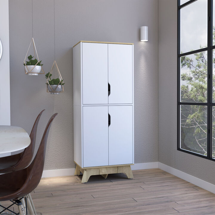 Double Kitchen Pantry Walla, Kitchen, Light Oak / White