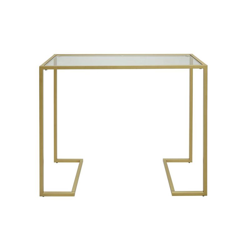 Carolina Living Monaco Glass Top Console Table - Gold