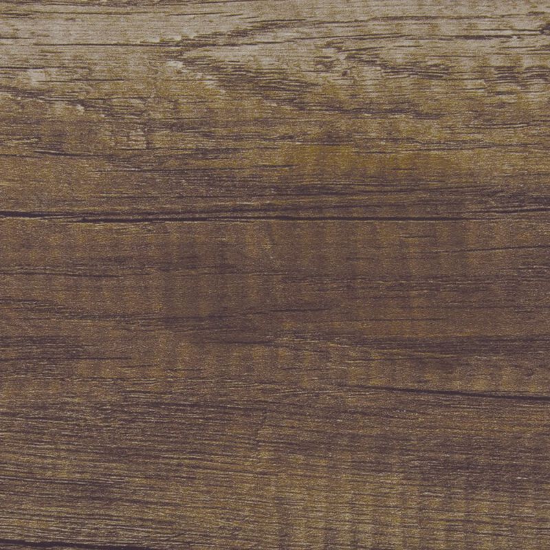 Zane Transitional Queen Bed, Wood Plank Design, Weathered Pine Veneer-Benzara