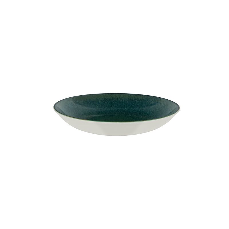 Mar dia.11" h:2.5" 57 oz. Round Blue Porcelain Bowl (Set of 2)