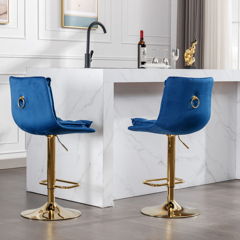 Chrome Swivel Bar Stools Set