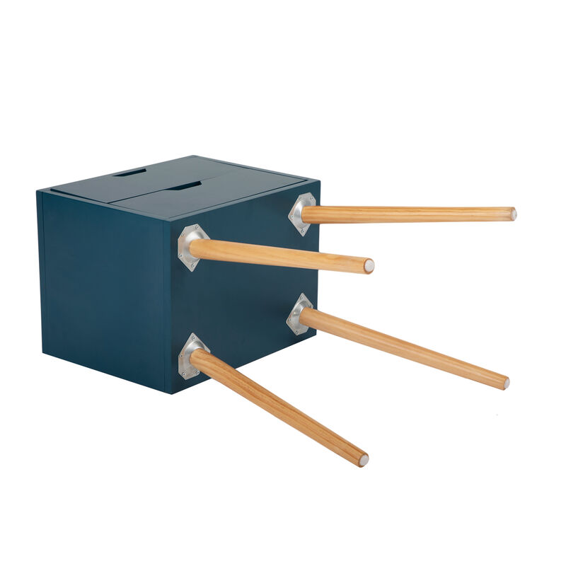 Streamdale Mid Century Blue Nightstands with Drawers