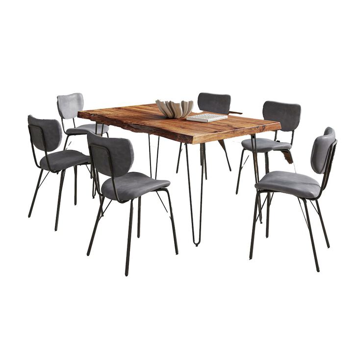 Jofran Nature's Edge 60 Seven Piece Modern Dining Set