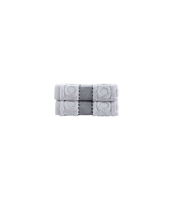 Brooks Brothers Circle in Square 2 pcs Wash Towels