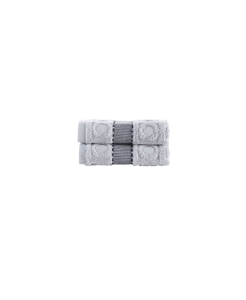 Brooks Brothers Circle in Square 2 pcs Wash Towels
