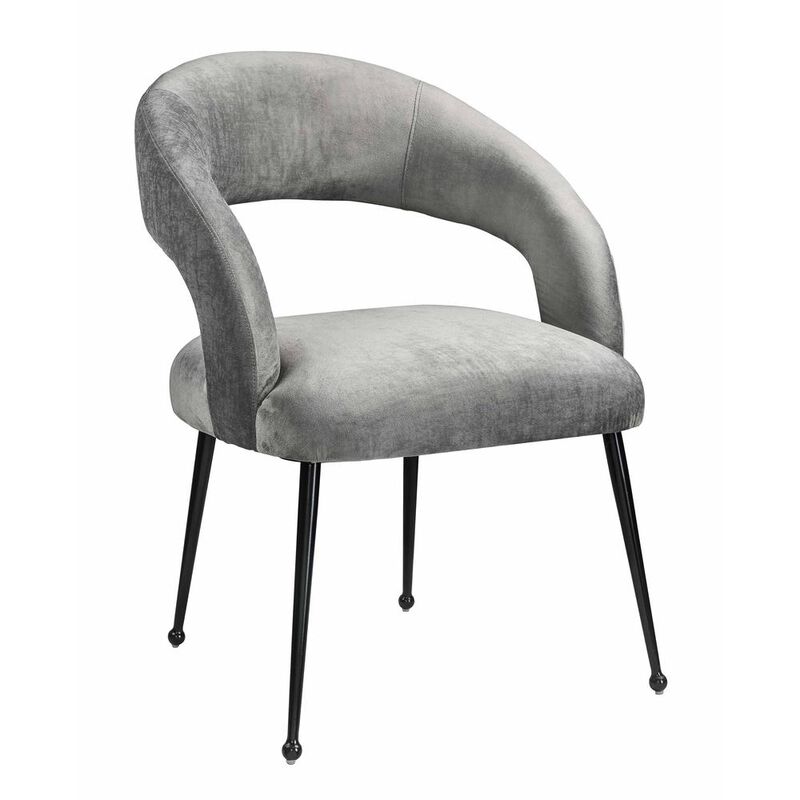 Belen Kox Slub Grey Dining Chair, Belen Kox