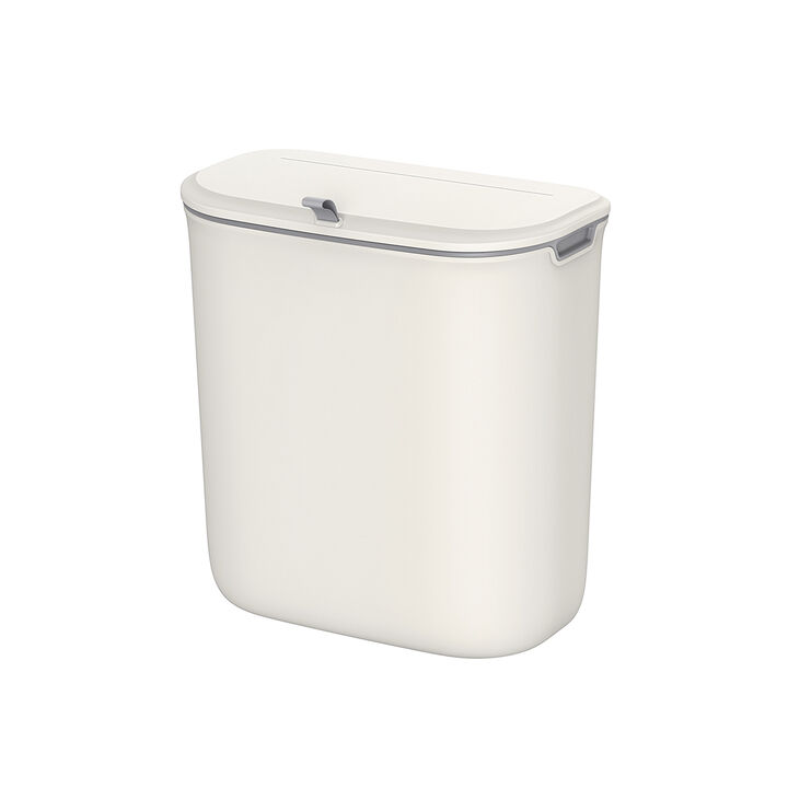 2.4-Gallon Hanging Trash Can with Lid