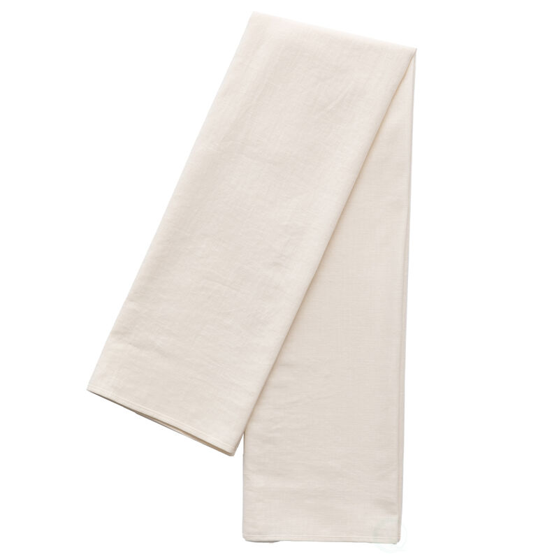 Deerlux 100% Pure Linen Washable Tablecloth Solid Color, 52" x 52" Square White