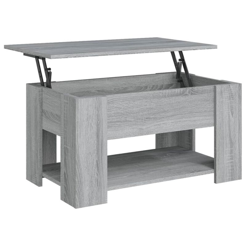 vidaXL Coffee Table Gray Sonoma 31.1"x19.3"x16.1" Engineered Wood
