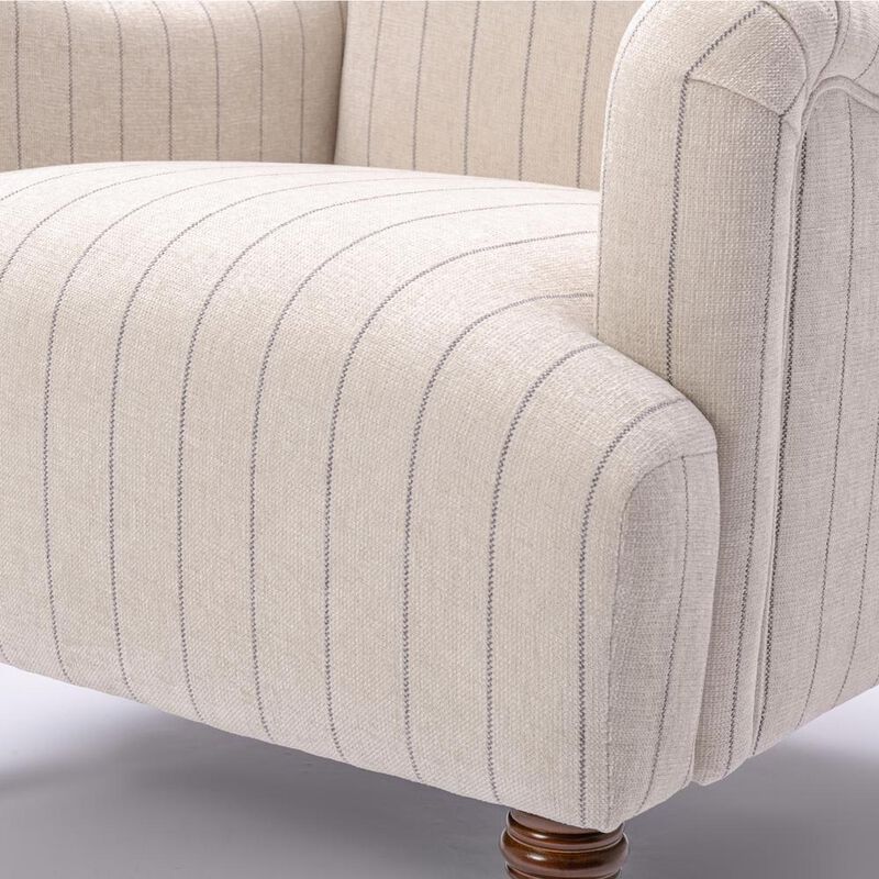 CSP Seville Sea Oat Striped Arm Chair