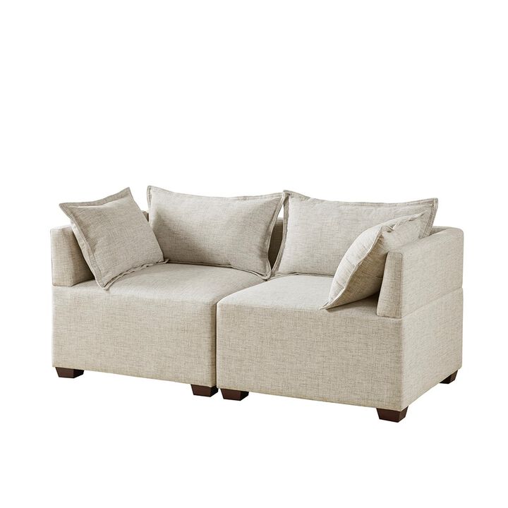 Gracie Mills Wolfe Harmony Corner Lounge Modular Chair - Armless Chair