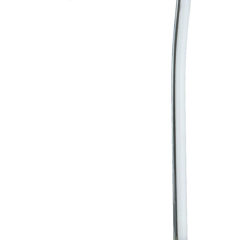 Sea 22 Inch Table Lamp, Accent Twisted LED Light, Modern Style, Chrome Base-Benzara