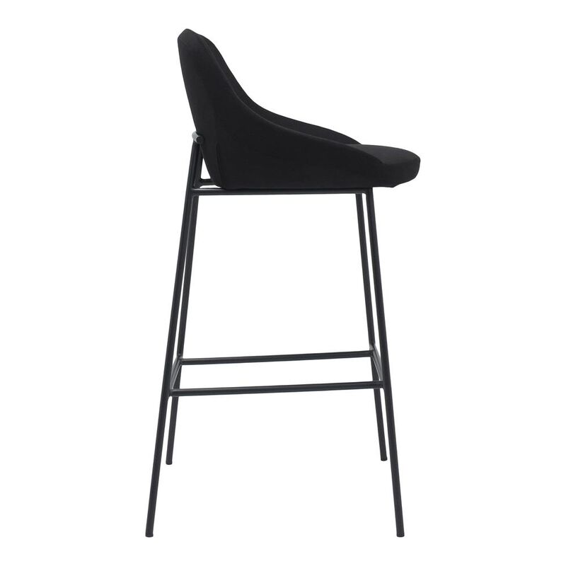 Moe's Home Collection SHELBY BARSTOOL BLACK