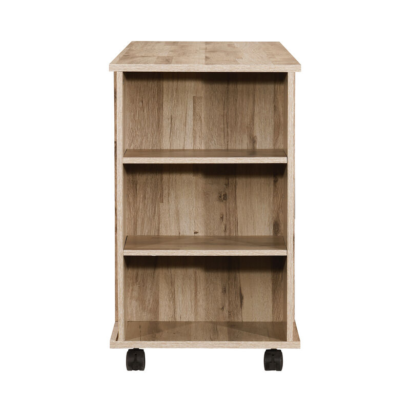 3-Drawer 39in. W Rolling Lateral File Cabinet with Locker and Open Storage Shelves for Home Office and Kids Room
