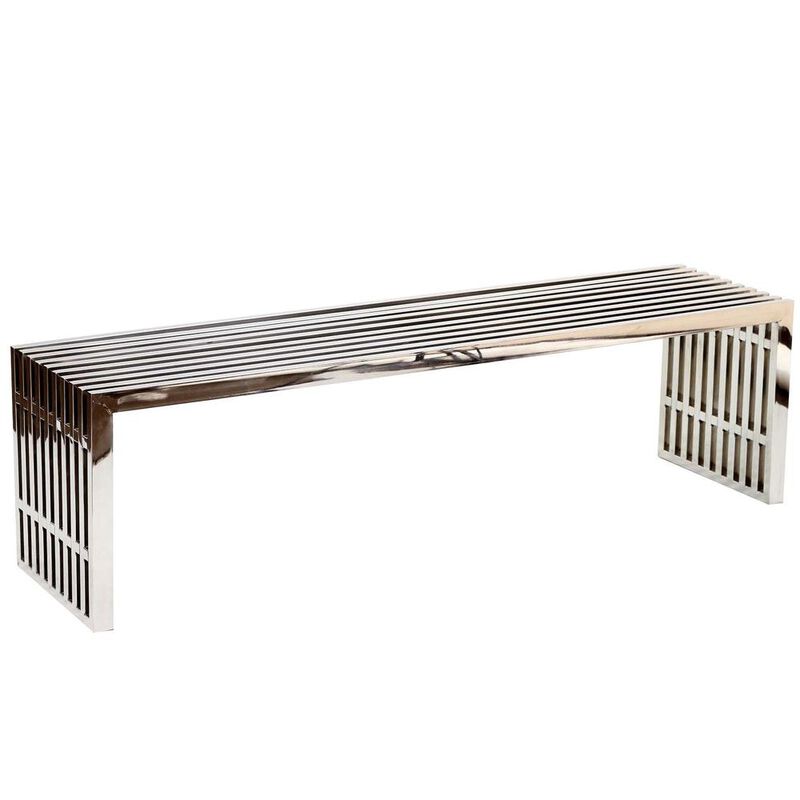Modway Gridiron Benches Set of 2