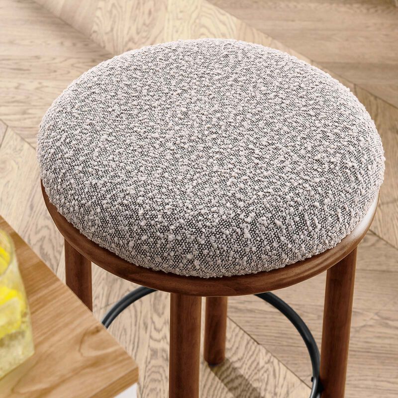 Fable Boucle Fabric Counter Stools - Set of 2