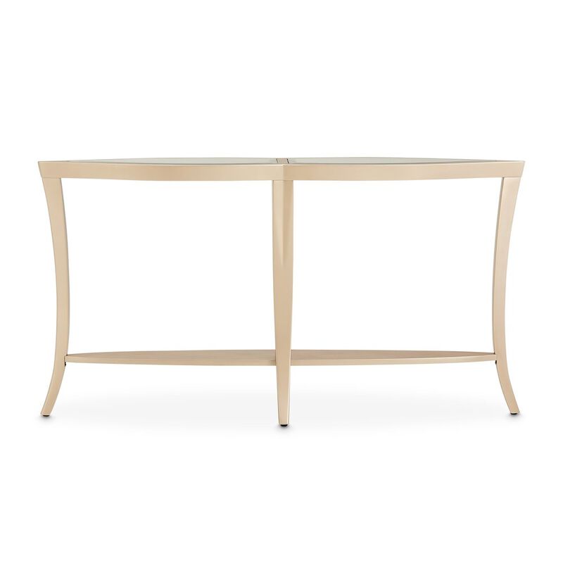 Michael Amini Malibu Crest Console Table - Chardonnay