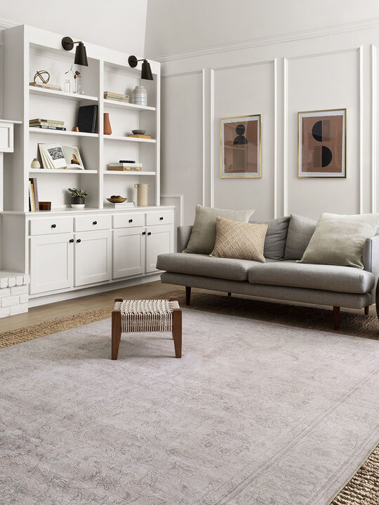Loren LQ12 Sand 18" x 18" Sample Rug
