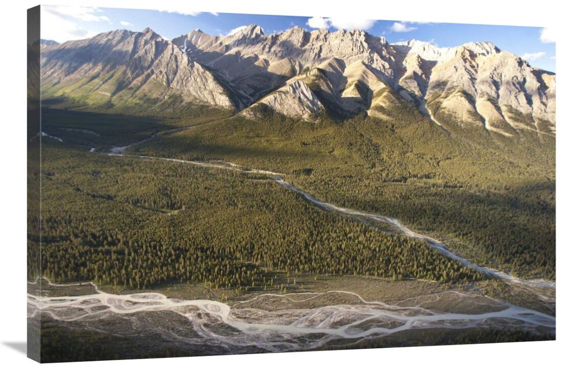Mountains above Coral Creek and Cline River, Jasper National Park, Alberta, Canada-Canvas Art-36x24