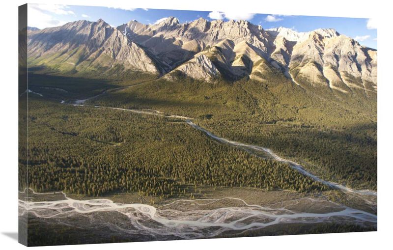 Mountains above Coral Creek and Cline River, Jasper National Park, Alberta, Canada-Canvas Art-36x24